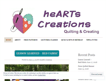 Tablet Screenshot of heartscreations.com